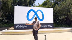 Johan Golden ved Metas hovedkvarter i San Francisco