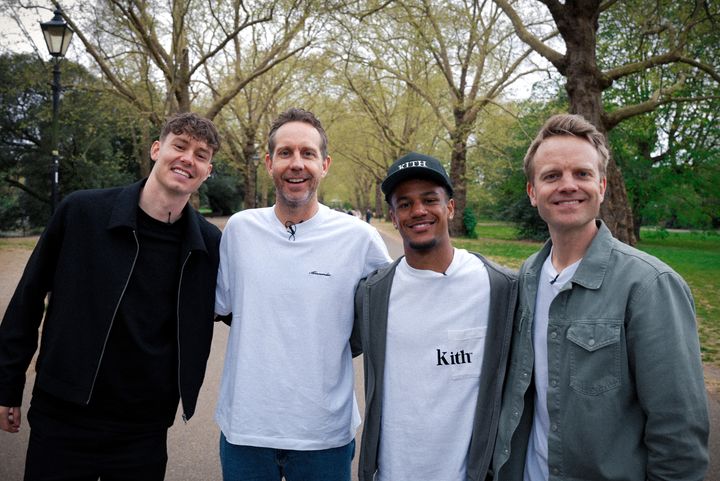 LONDON-BESØK: Jørgen Strand Larsen og Oscar Bobb er blant spillerne Morten Ramm og Erik Solbakken møter i serien.