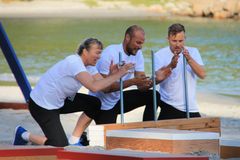 Aksel Lund Svindal vant Mesternes mester 2021. Men det er lagkonkurransene han husker best. Her med Cecilie Leganger og Håvard Tvedten i tema lagånd.