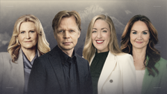 Nordisk kvartett: Camilla Kvartoft (SVT),  Clement Kjersgaard (DR), Annika Damström (YLE) og Åsa Vartdal (NRK) er programledere for den felles debattsendingen.