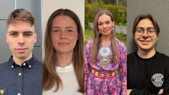 Ole Juoksa Smuk, Nikolina Stenberg Kroik, Elin Oskal og Leo Adrian Utsi Hætta starter i Sápmi journalistprogram til høsten.