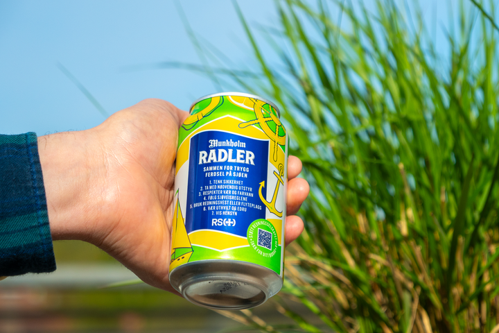 I sommer vil sjøvettreglene pryde spesialdesignede bokser av den alkoholfrie drikken Munkholm Radler.
