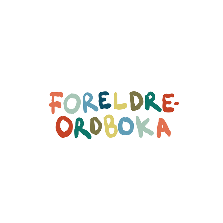 Illustrasjon av teksten "Foreldreordboka"