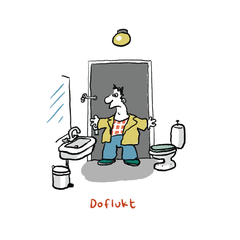 Illustrasjon av ordet doflukt