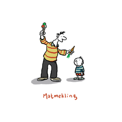 Illustrasjon av ordet matmekling