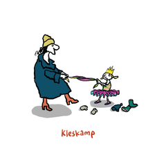 Illustrasjon av ordet kleskamp