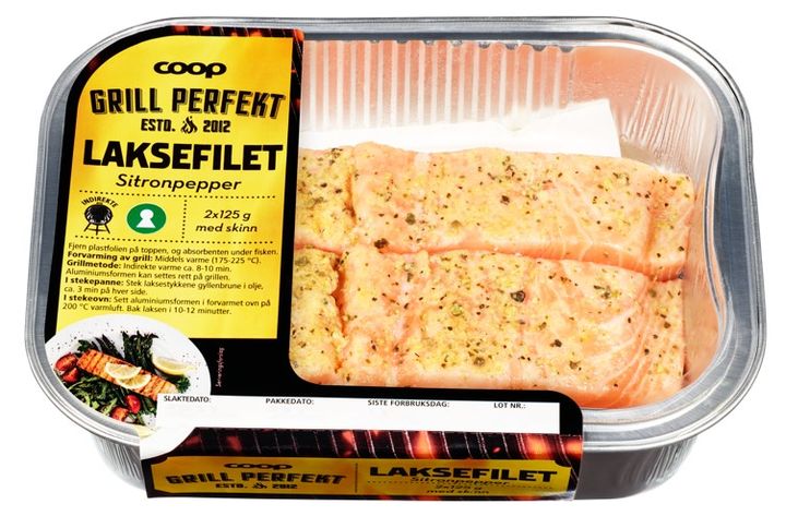 Laksefilet Grill Perfekt sitronpepper 2*125 g