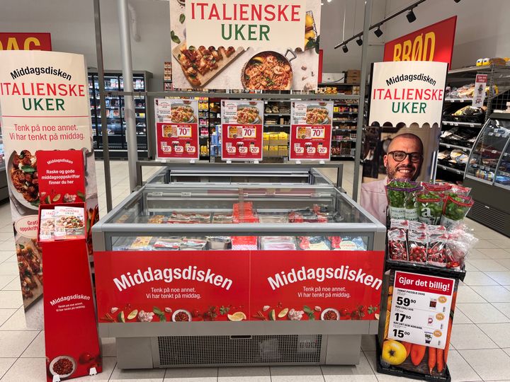 Middagsdisken er klar hos Extra Bryne