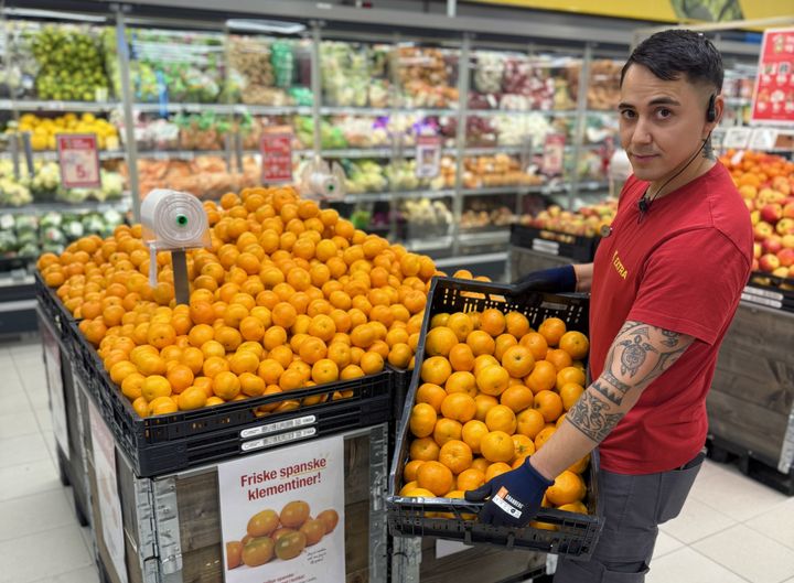 Nå bugner det med klementiner i butikk. Her hos Extra Stakkevollan.