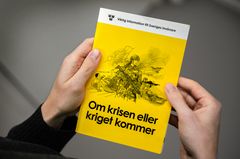 Svenske myndigheter ber innbyggerne forberede seg på at krigen kan komme til Sverige.