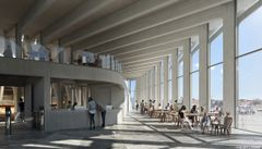 Vest-Agder-museets nye museumsbygg på Odderøya. Render: Helen&Hard