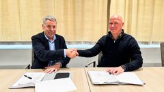 Fra venstre; Trond Valeur (Skanska) og Jan Erik Eldor (Å energi)