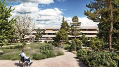 Skissetegning som viser hvordan det nye sykehuset kan bli