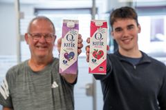 Bildetekst: Kefirentusiastene Per Arne og Andre har bidratt sterkt til utviklingen av Q Kefir.