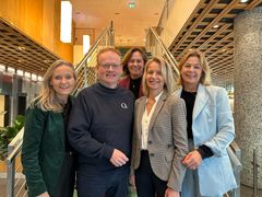 Fra venstre: Mette Nygård Havre, Spis opp maten, Pål Rasmussen, Q-Meieriene, Anne Marie Schrøder, Matvett, Ragnhild Eggen Viken, Grønne Folk og Anne-Grete Haugen, Matvett