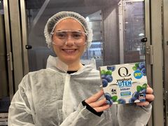 Forbruker Lisa Eggsbø kom med idéen om en Q Yoghurt UTEN, Blåbær.