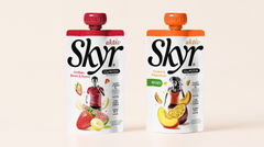 Nyhet! Skyr® Aktiv Fersken & Pasjonsfrukt 125 g f or de som ønsker et mettende mellommåltid som er naturlig proteinrik