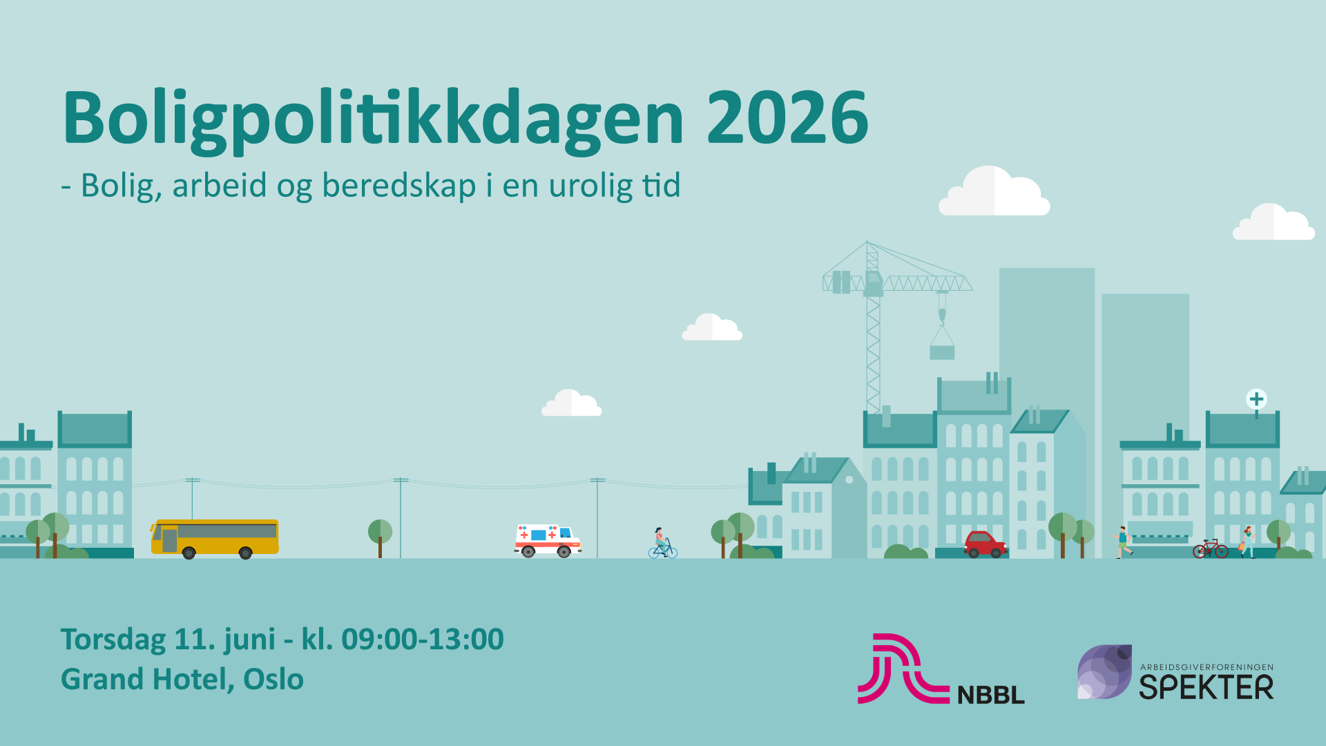 Presseinvitasjon: NBBL og Spekter inviterer til Boligpolitik