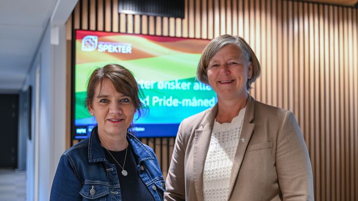 Anne-Kari Bratten, adm. dir. i Spekter og Anne-Karin Rime, president i Legeforeningen