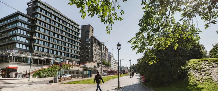 Anthon B Nilsen-gården ved Rådhusplassen og Akershus Festning