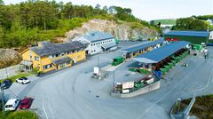 NGIRs anlegg i Kjevikdalen i Alver, brukt i den daglige renovasjonsdriften. Foto: NGIR.