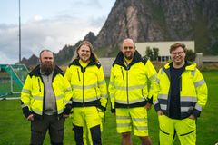 Thomas, Øyvind, Harald og Nils Johannes er på Andøya hele uka i et viktig oppdrag.