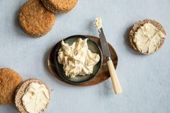 Clotted cream til scones. Foto: BrodogKorn.no