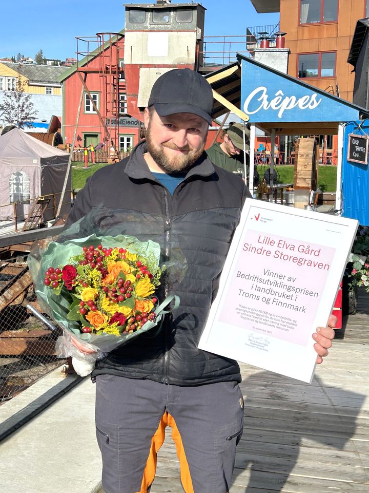 Sindre Storegraven er tildelt den regionale BU-prisen for Finnmark