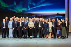 Den norske delegasjonen til Norges dag på Expo Osaka 2025.