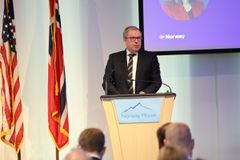 Adm. dir. i Innovasjon Norge, Håkon Haugli, på talerstolen