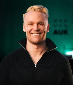 Portrett av Didrik Dege Dimmen, medgründer og CEO i Auk.