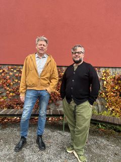Professor Thomas Thiis og førsteamanuensis Arnkell Petersen ved NMBU