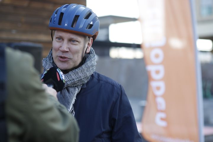 Samferdselsminister Jon-Ivar Nygård har deltatt på Sykle til jobben flere år på rad.