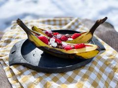 Dessert: banansplitt