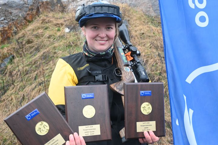 Kaja Broen Eriksen er første kvinnelige norgesmester i jaktfelt.