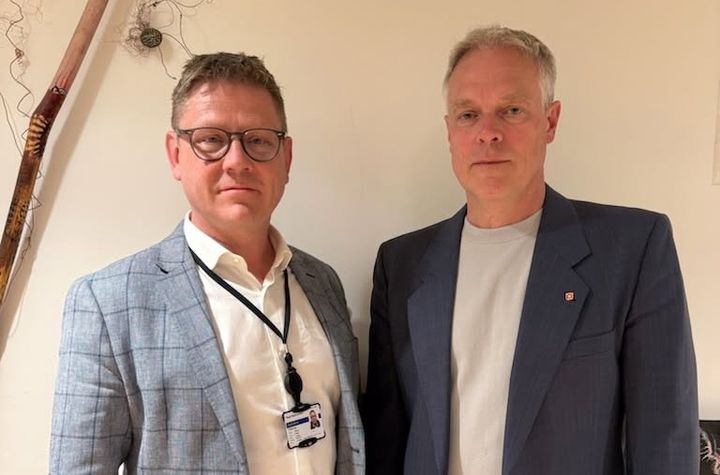 Forhandlingsleder Steinar A. Sæther og nestleder Roar Fosse i Unio stat konstaterer at de ikke klarte å bli enige med staten i årets lønnsforhandlinger. Nå går oppgjøret til mekling.