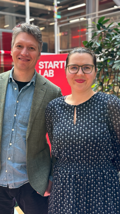 Vladislav Kazanskiy fra Loopfront og Mariya Simon fra Rambøll