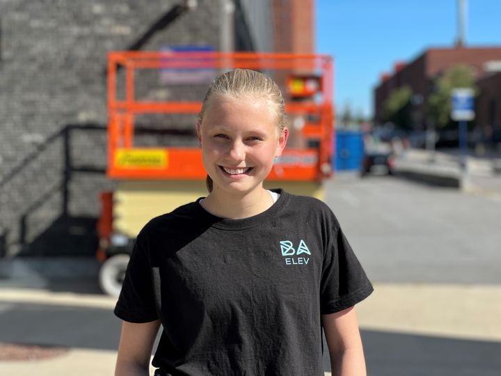 Skoleelev ved VG1 Byggfag - Kuben vgs.