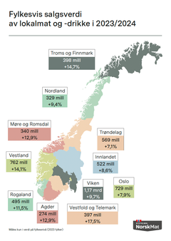 Oversikt fylkesvis 2024