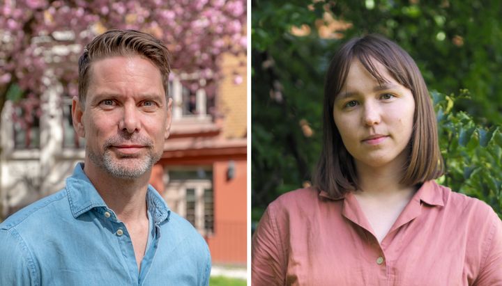 Ulf Flink, generalsekretær i Utviklingsfondet, og Thea Erfjord, leder i Spire.