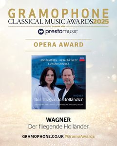 Den Norske Opera & Balletts innspilling av «Den flyvende hollender» er kåret til årets operaalbum av Gramophone, verdens ledende tidsskrift for klassiske innspillinger.
