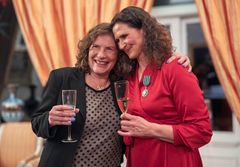 Frankrikes ambassadør til Norge, Florence Robine, og ballettsjef ved Den Norske Opera & Ballett, Ingrid Lorentzen.