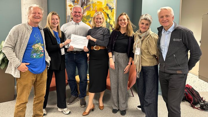 Henning Røed (Oslofjorden Friluftsråd), Anna Planke (Oslofjorden Friluftsråd), Øyvind Fjeldseth( Norges jeger og fiskerforbund), klima- og miljøminister Sigrun Aasland, Ingeborg Gjærum (Norsk Friluftsliv), Inger Lise Blyverket (DNT) og Espen Søilen (Oslofjordens Friluftsråd).